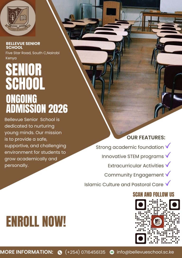 BELLEVUE SENIOR SCHOOL ADMISSION ONGOING!